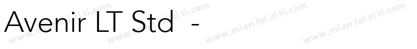 Avenir LT Std字体字体转换